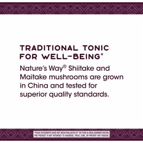 Nature's Way Shitake Maitake Capsules 250 mg Perspective: left