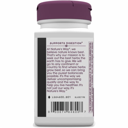 Nature's Way Artichoke Standardized Capsules Perspective: left