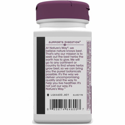 Nature's Way Artichoke Standardized Capsules Perspective: left