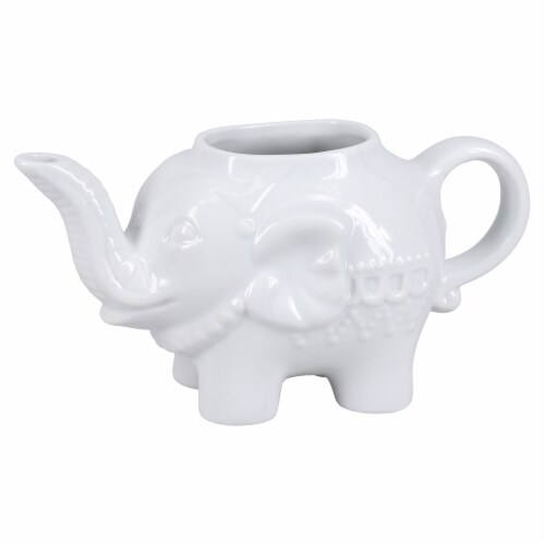 BIA Cordon Bleu Porcelain Elephant Sugar and Creamer Set - White Perspective: left