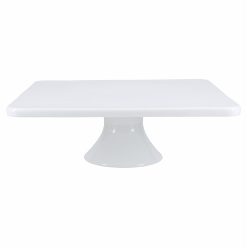 BIA Cordon Bleu Square Porcelain Pedestal Cake Stand Perspective: left