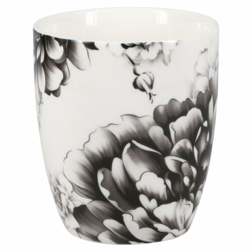 BIA Cordon Bleu® Peony Mug Set - Gray Perspective: left