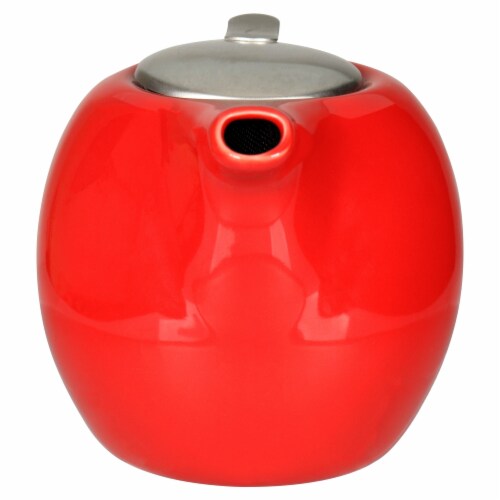 BIA Cordon Bleu Ooh La La Teapot with Stailess Steel Infuser - Red Perspective: left