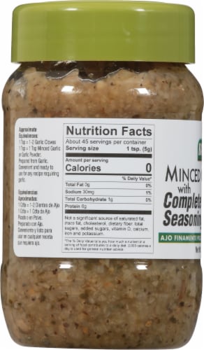 Badia® Minced Garlic with Complete Seasoning® Perspective: left