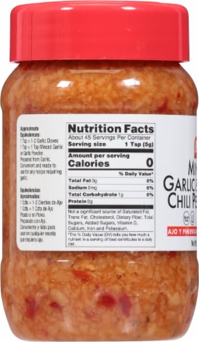 Badia® Garlic & Red Chili Powder Minced Perspective: left
