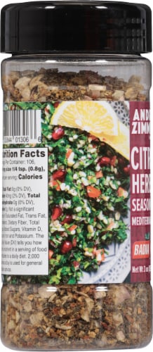Badia® Andrew Zimmern Citrus Herb Seasoning Perspective: left
