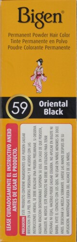 Bigen 59 Oriental Black Hair Color Perspective: left