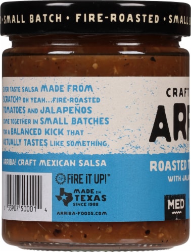 Arriba Medium Fire Roasted Red Salsa Perspective: left