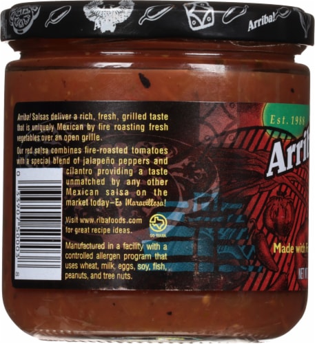 Arriba Mild Fire Roasted Red Salsa Perspective: left