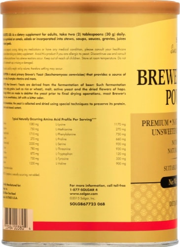 Solgar Brewer's Yeast Powder Perspective: left