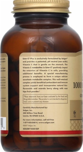 Solgar Ester-c+c-1000mg Tablets Perspective: left