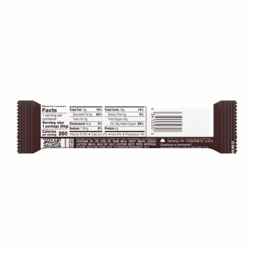 5TH AVENUE Chocolatey Coated Crunchy Peanut Butter Candy Bar Perspective: left