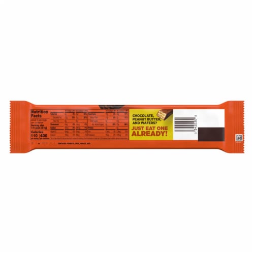 REESE'S STICKS Milk Chocolate Peanut Butter Wafer King Size Candy Pack Perspective: left