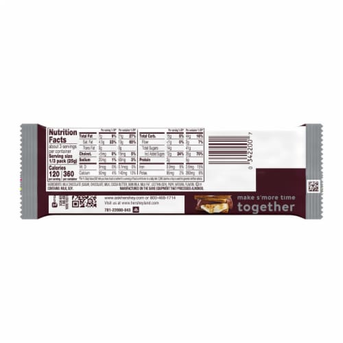 HERSHEY'S Milk Chocolate King Size Candy Bar Perspective: left