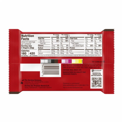 KIT KAT® Milk Chocolate King Size Wafer Candy Bar Perspective: left