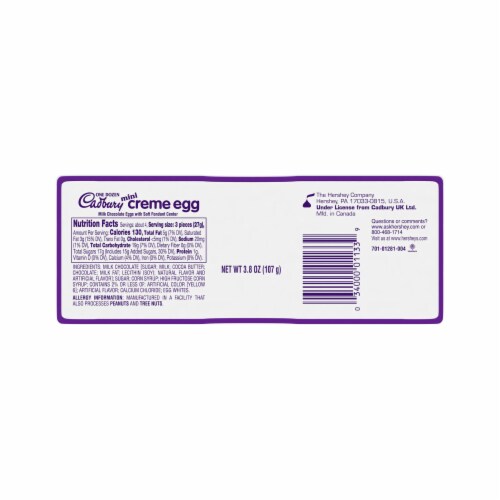 CADBURY MINI CREME EGG Milk Chocolate and Fondant Easter Candy Carton Perspective: left