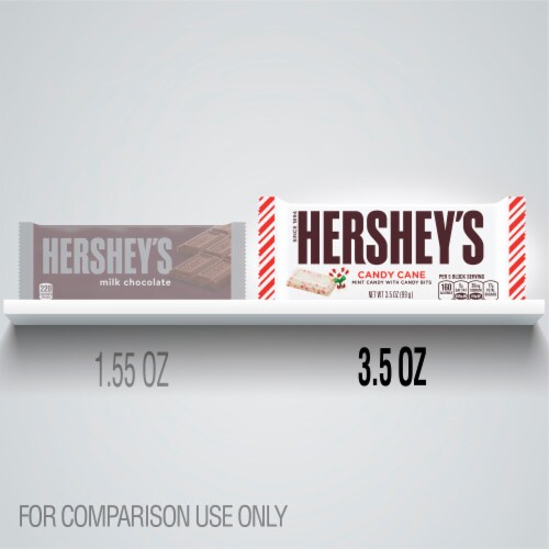 Hershey's Holiday Candy Cane Bar Perspective: left