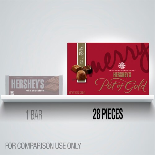 Hershey's Pot of Gold Premium Assortment Chocolate Box Perspective: left