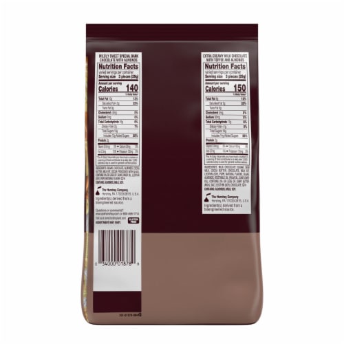HERSHEY'S NUGGETS Assorted Chocolate Christmas Candy Party Pack Perspective: left