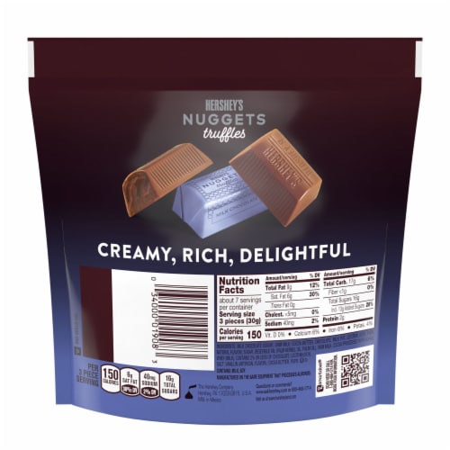 HERSHEY'S NUGGETS Milk Chocolate Truffles Candy Share Pack Perspective: left