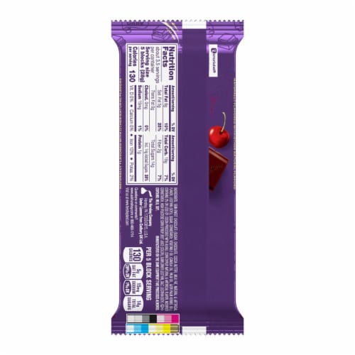 CADBURY ROYAL DARK Black Forest Cake Dark Chocolate Candy Bar Perspective: left