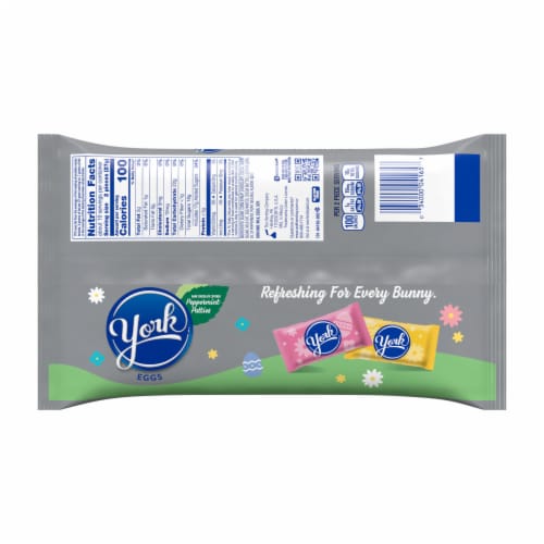 YORK Dark Chocolate Peppermint Patties Eggs Easter Candy Bag Perspective: left