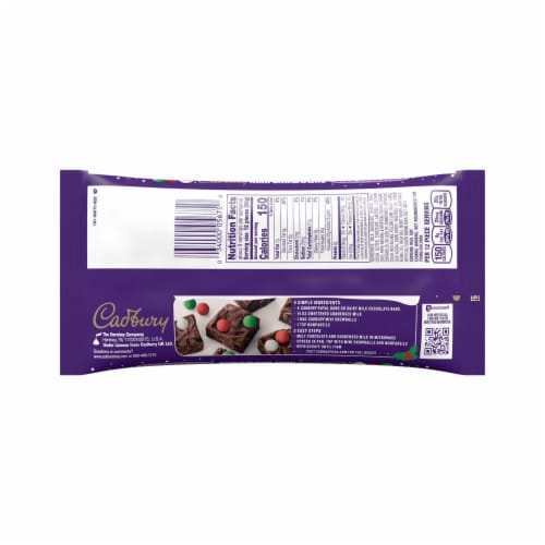 CADBURY Mini Snowballs Milk Chocolate with a Crisp Sugar Shell Christmas Candy Bag Perspective: left