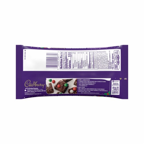 CADBURY Mini Snowballs Milk Chocolate Christmas Candy Bag Perspective: left