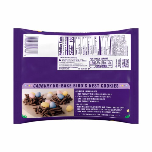 CADBURY MINI EGGS Milk Chocolate Easter Candy Bag Perspective: left