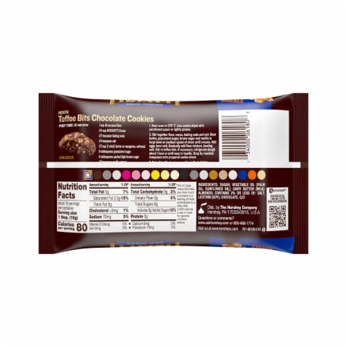HEATH BITS O' BRICKLE English Toffee Baking Bits Bag Perspective: left