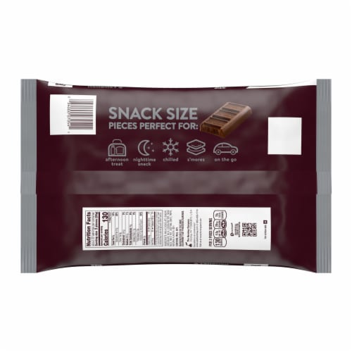 HERSHEY'S Milk Chocolate Snack Size Candy Jumbo Bag Perspective: left