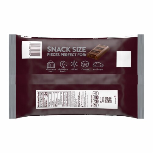 HERSHEY'S Milk Chocolate Snack Size Candy Jumbo Bag Perspective: left