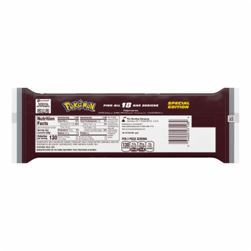 HERSHEY'S Milk Chocolate Snack Size Pokemon Candy Bars Perspective: left