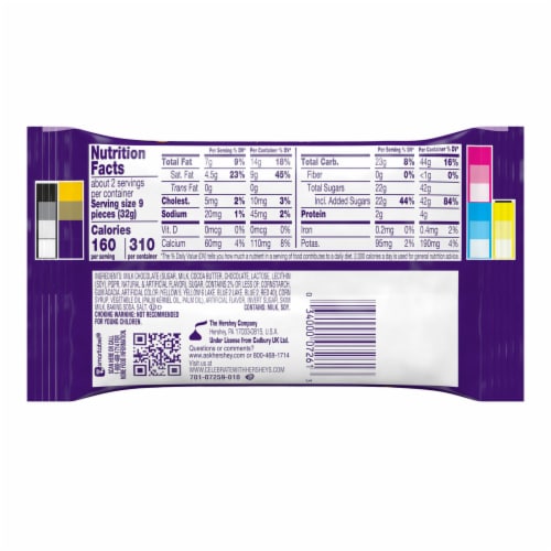 CADBURY MINI EGGS Milk Chocolate King Size Easter Candy Bag Perspective: left
