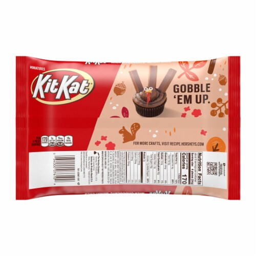 KIT KAT® Miniatures Milk Chocolate Wafer Halloween Candy Bag Perspective: left