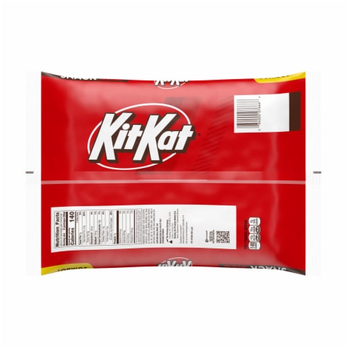 KIT KAT® Milk Chocolate Wafer Snack Size Christmas Candy Jumbo Bag Perspective: left
