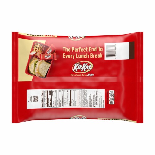 KIT KAT® Milk Chocolate Wafer Snack Size Candy Jumbo Bag Perspective: left