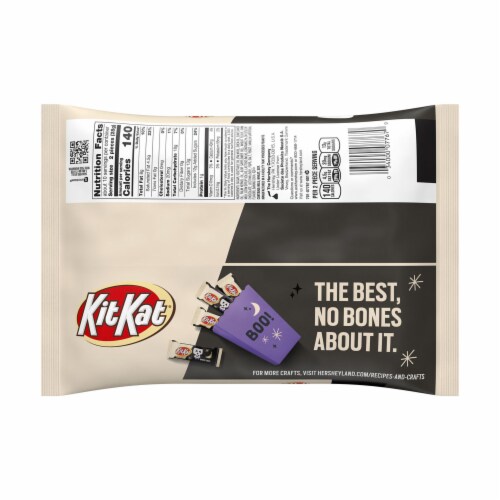 KIT KAT® Breaking Bones White Creme Snack Size Halloween Wafer Candy Bars Bag Perspective: left