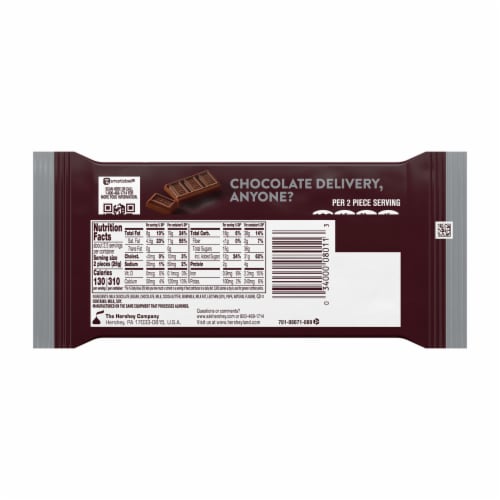 HERSHEY'S Milk Chocolate Snack Size Candy Bars Perspective: left