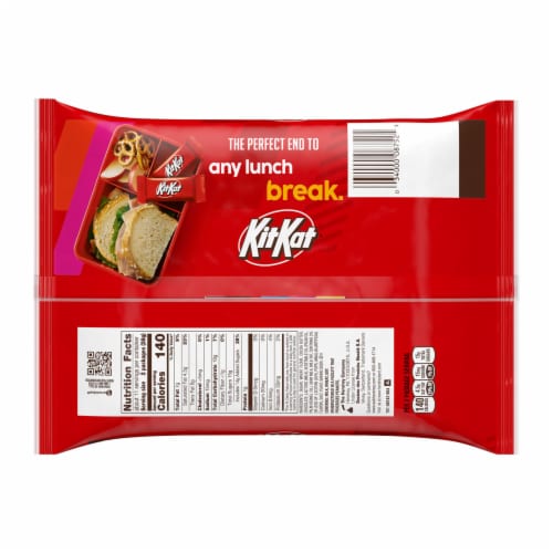 KIT KAT® Milk Chocolate Wafer Snack Size Candy Bag Perspective: left