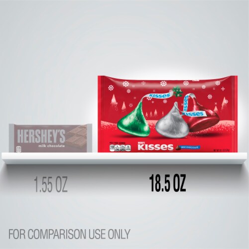 Hershey's Kisses Milk Chocolate Holiday Candy Perspective: left