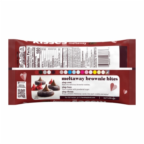 HERSHEY'S KISSES Milk Chocolate Meltaway Valentine Candy Bag Perspective: left