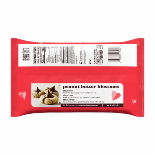 HERSHEY'S KISSES Milk Chocolate Valentine Candy Family Bag Perspective: left