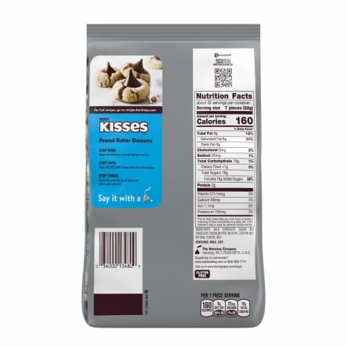 HERSHEY'S KISSES Milk Chocolate Candy Party Pack Perspective: left