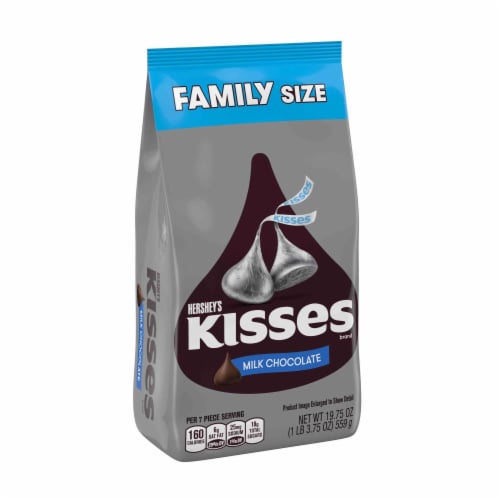 Hershey's Kisses Milk Chocolates Perspective: left