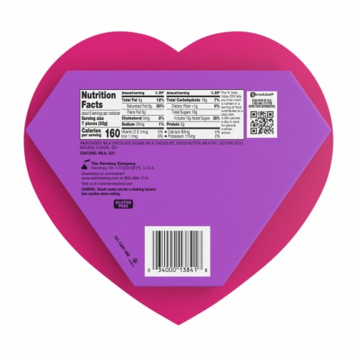 HERSHEY'S KISSES Milk Chocolate Snoopy™ and Friends Valentine Candy Gift Box Perspective: left