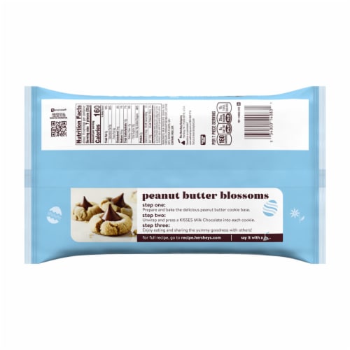 HERSHEY'S KISSES Milk Chocolate Treats Easter Candy Bag Perspective: left