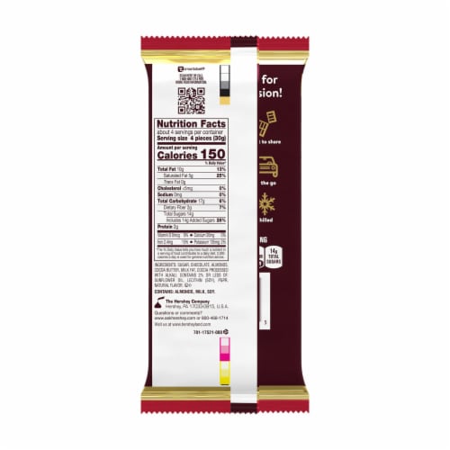 HERSHEY'S SPECIAL DARK Mildly Sweet Chocolate with Almonds XL Candy Bar Perspective: left