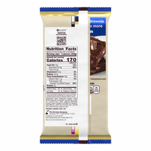 HERSHEY'S SYMPHONY Extra Creamy Milk Chocolate Almonds and Toffee Giant Candy Bar Perspective: left