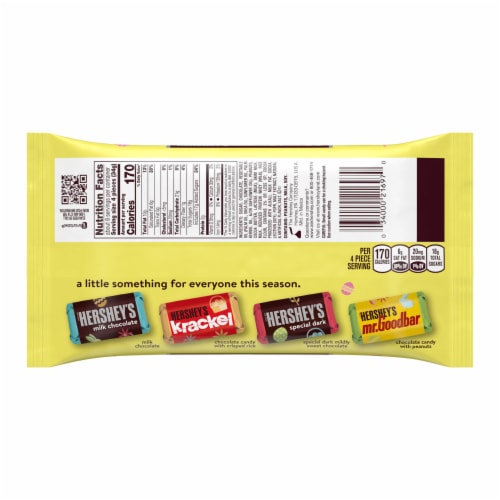 HERSHEY'S Miniatures Assorted Milk and Dark Chocolate Easter Candy Bag Perspective: left
